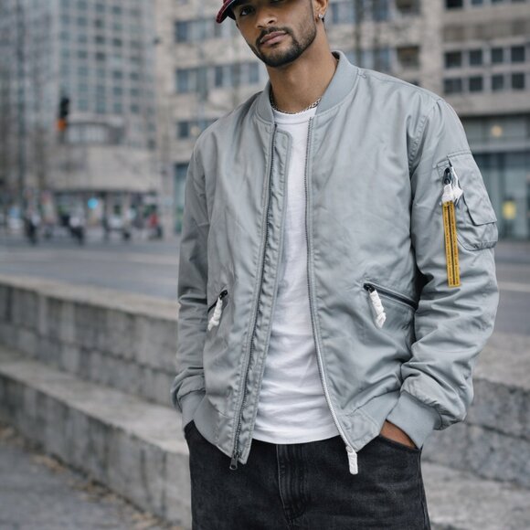 Men Eleven Paris Bomber MA1 Utility Jacket